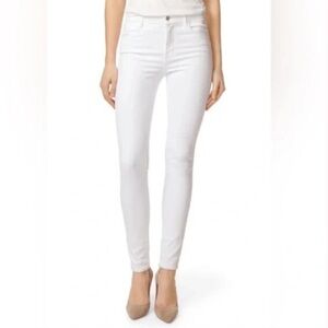 Jbrand Maria Blanc high rise skinny jeans in white